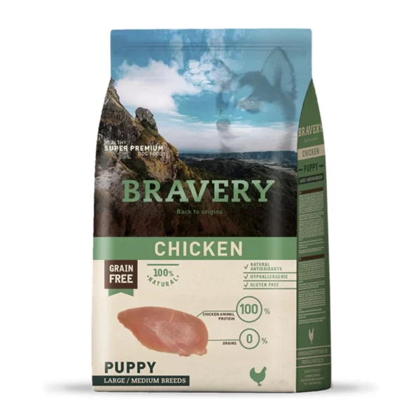 Bravery Chicken Puppy alimento para perro