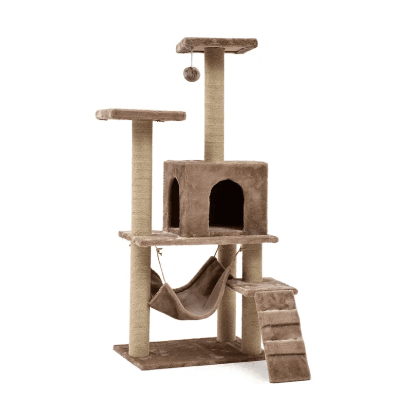 Rascador Con Hamaca y Casa Para Gatos Urban 55*37*34CM 2 kg