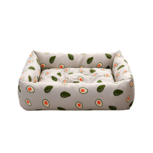 Urban Pet Cama Cuatro Estaciones Diseño Palta Algodón Lino y Polar Talla XXL