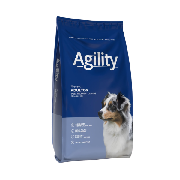 Agility Perro Adulto Raza Mediana Y Grande 15kg