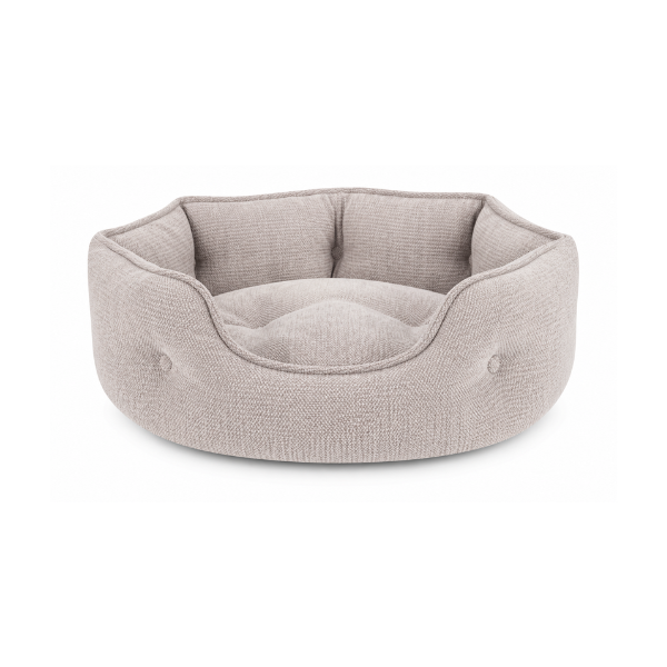 Cama Nido para Mascotas Color Beige Textura Tela Urban Pet